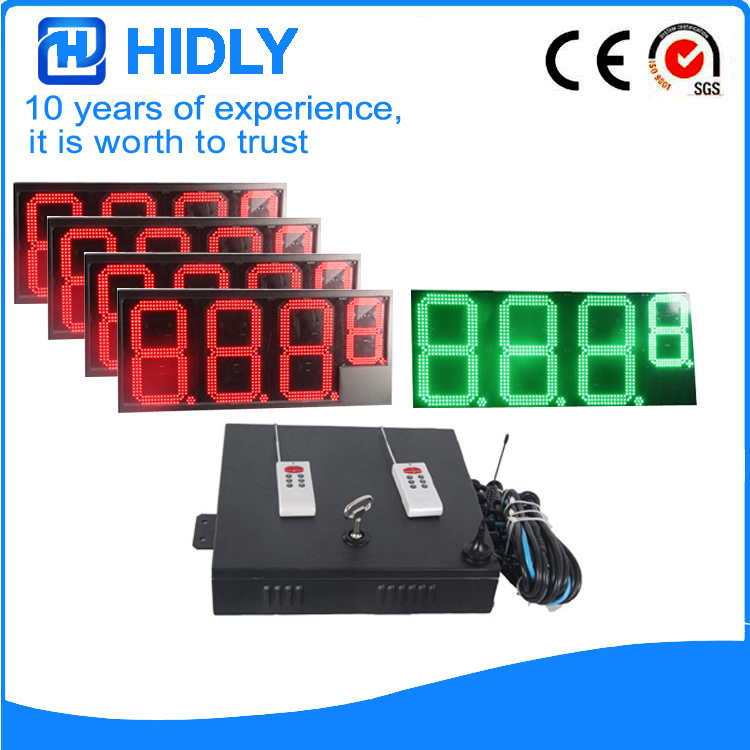 16 Inch 4R1G LED Price Screen For Station