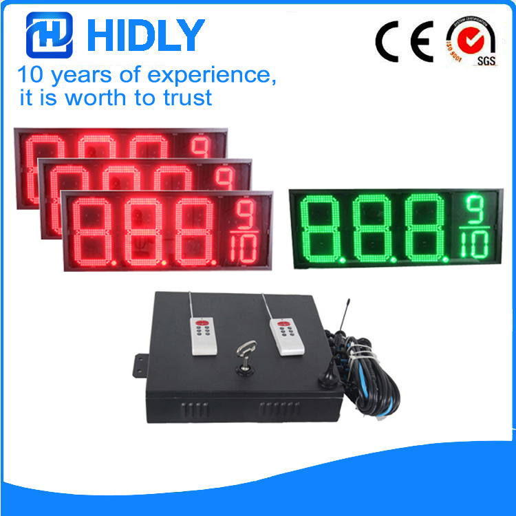 18 Inch 3R1G LED Price Board For Station