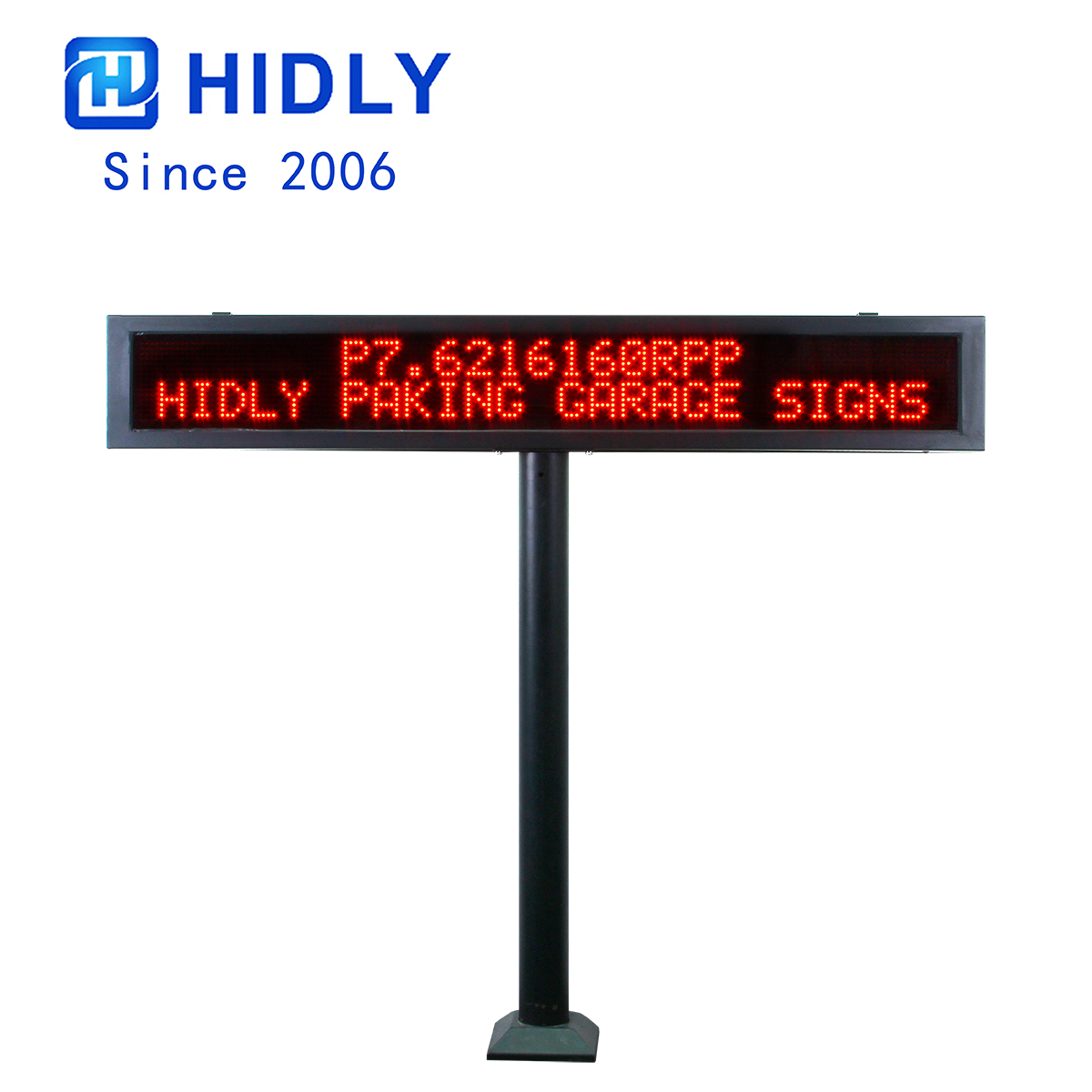 HIDLY 160 Dot Red Parking Garage Signs with Pillar