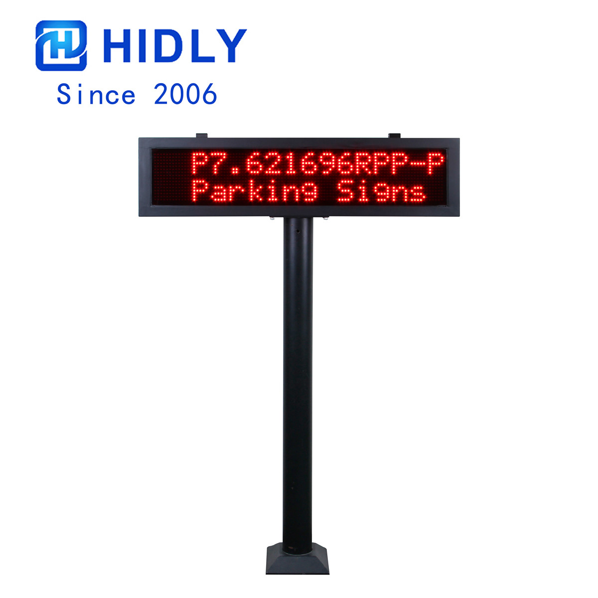 HIDLY P7.62 Red Parking Garage Signs with Pillar