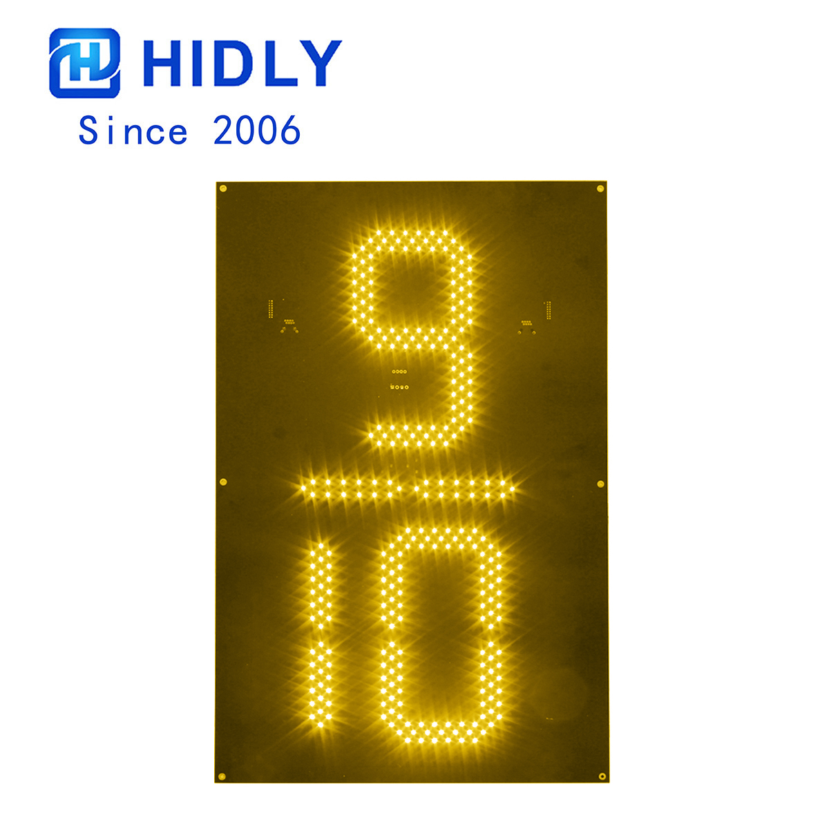 Yellow 24 Inch 9/10 Led Digital Board