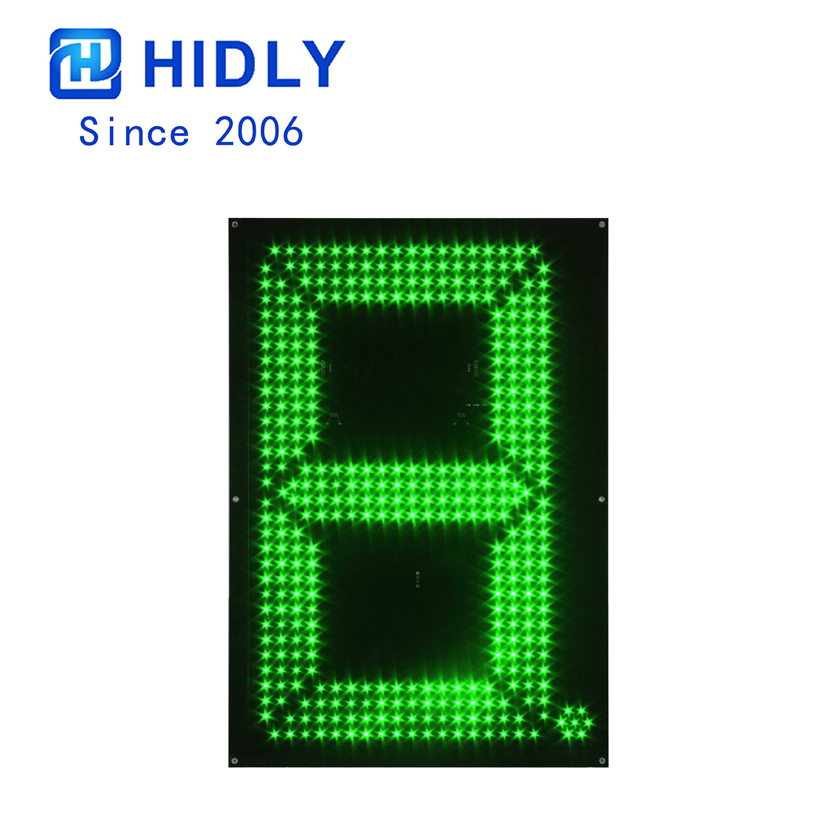 Green 24 Inch Right Angle LED Digits