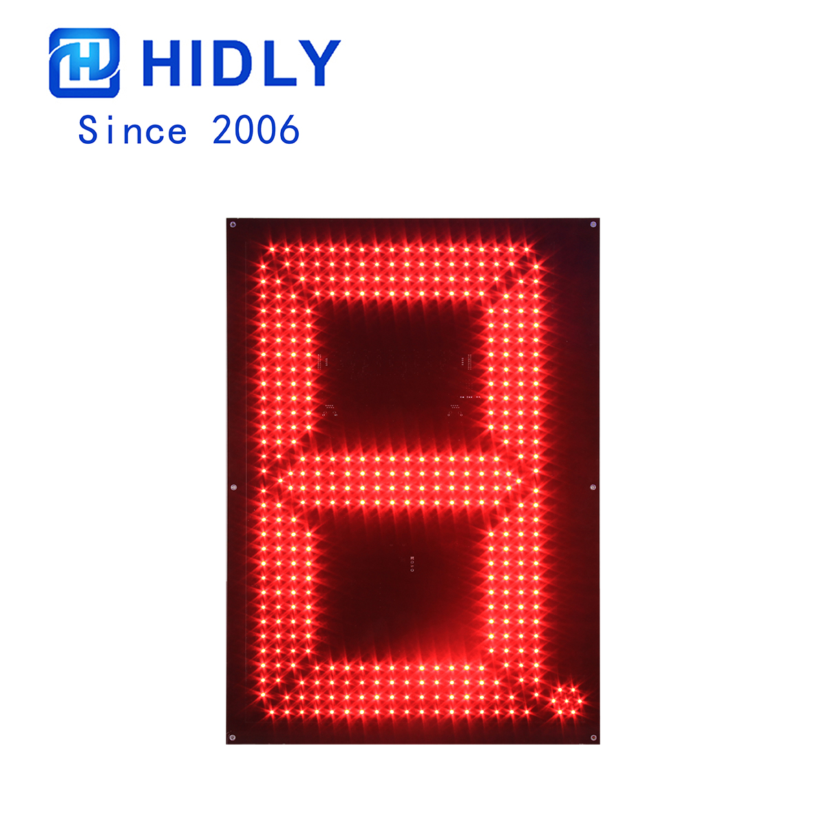 Red 24 Inch Right Angle LED Digits