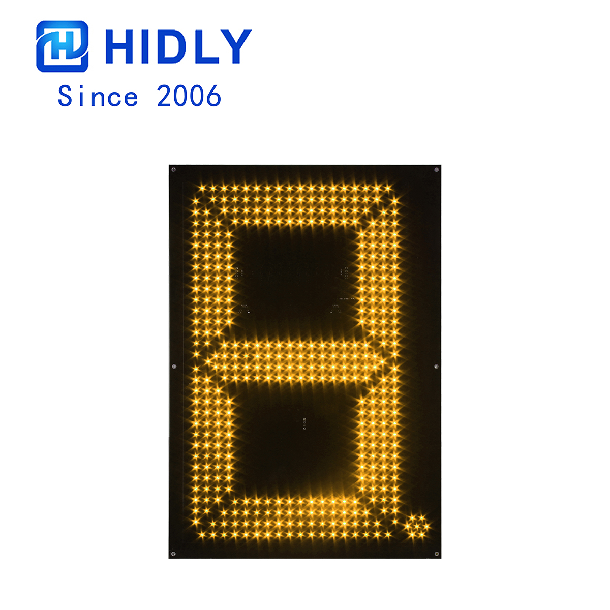 Yellow 24 Inch Right Angle Led Digital Board