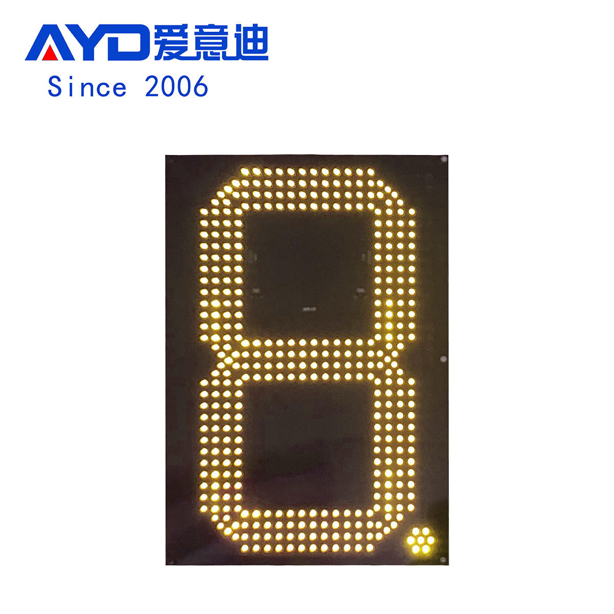 24 Inch Yellow LED Digital Board