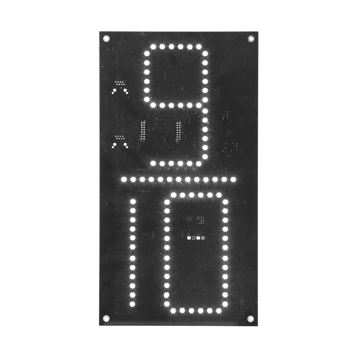 12 Inch White 9/10 LED Digital Board