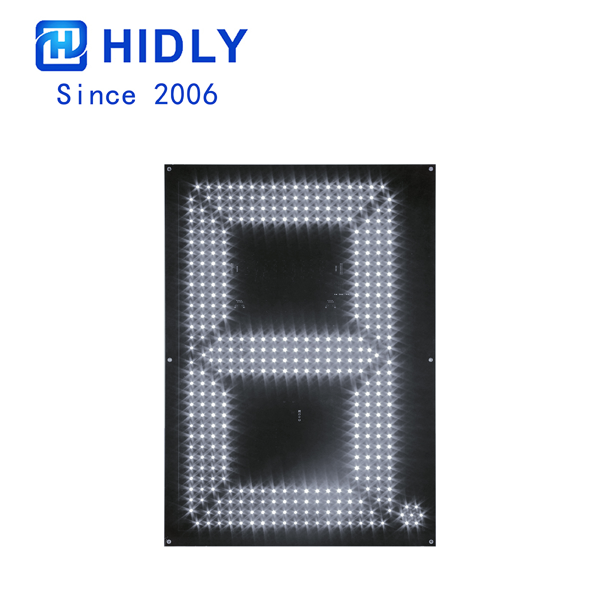 White 24 Inch Right Angle Led Digital Board
