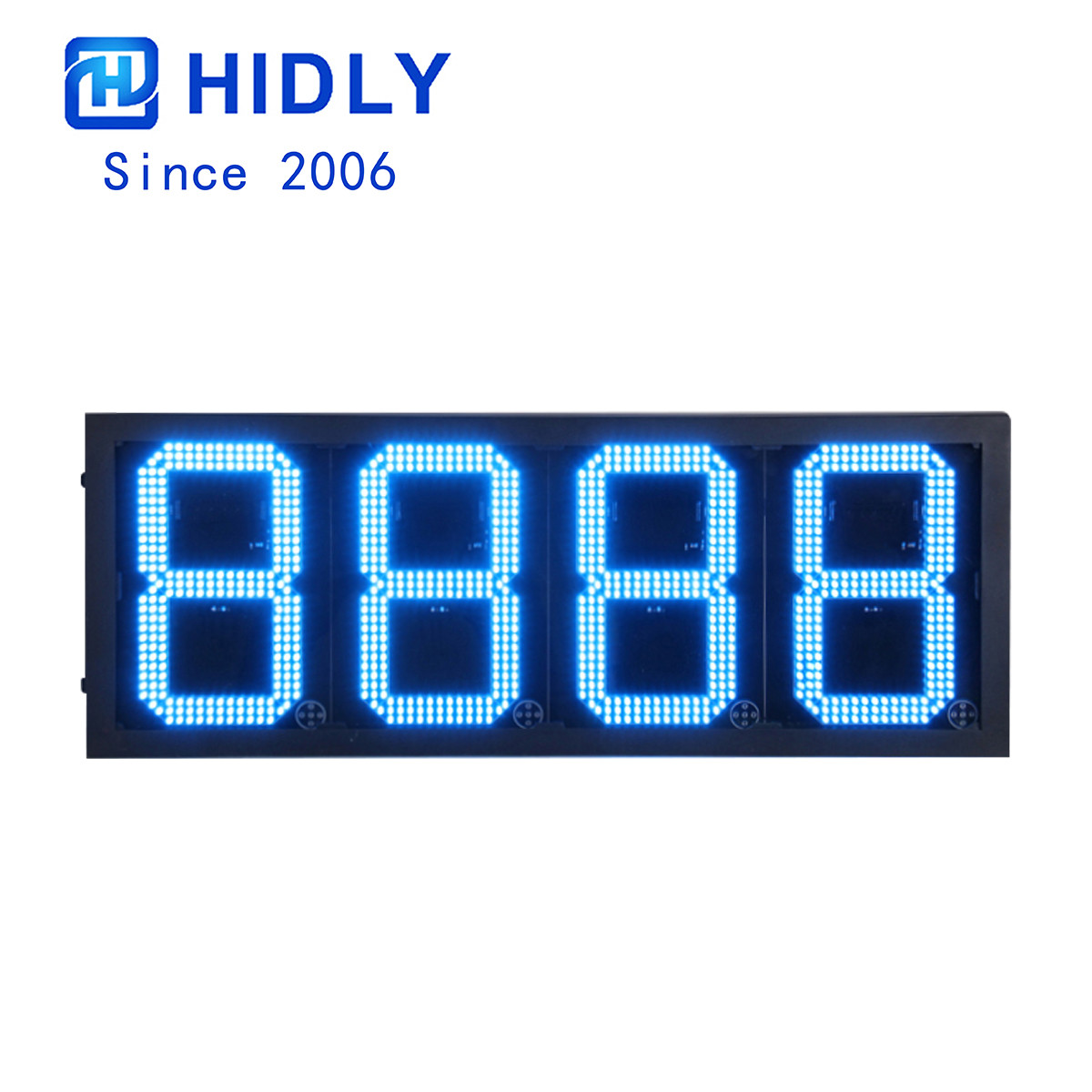 12 Inch Blue LED Gas Price Signs