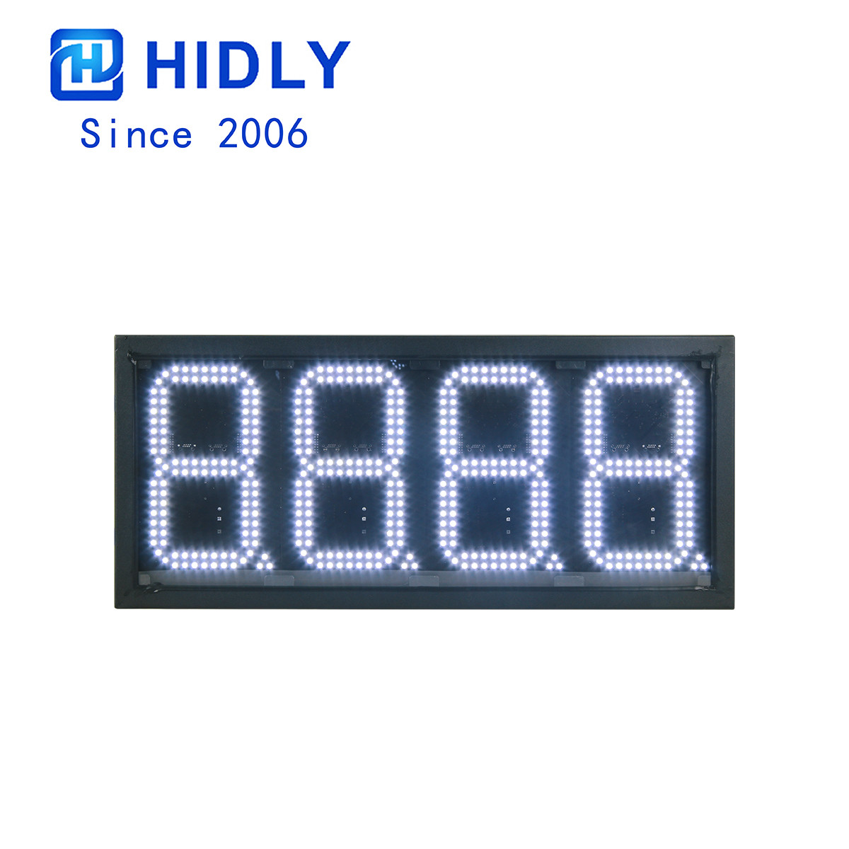 PWM 8 Inch White Super Bright Led Gas Price Display