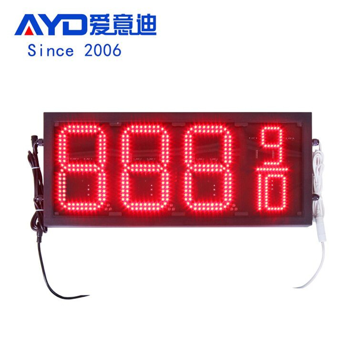 PWM 8 Inch Red Super Bright Led Gas Price Signs:GAS8Z8889R