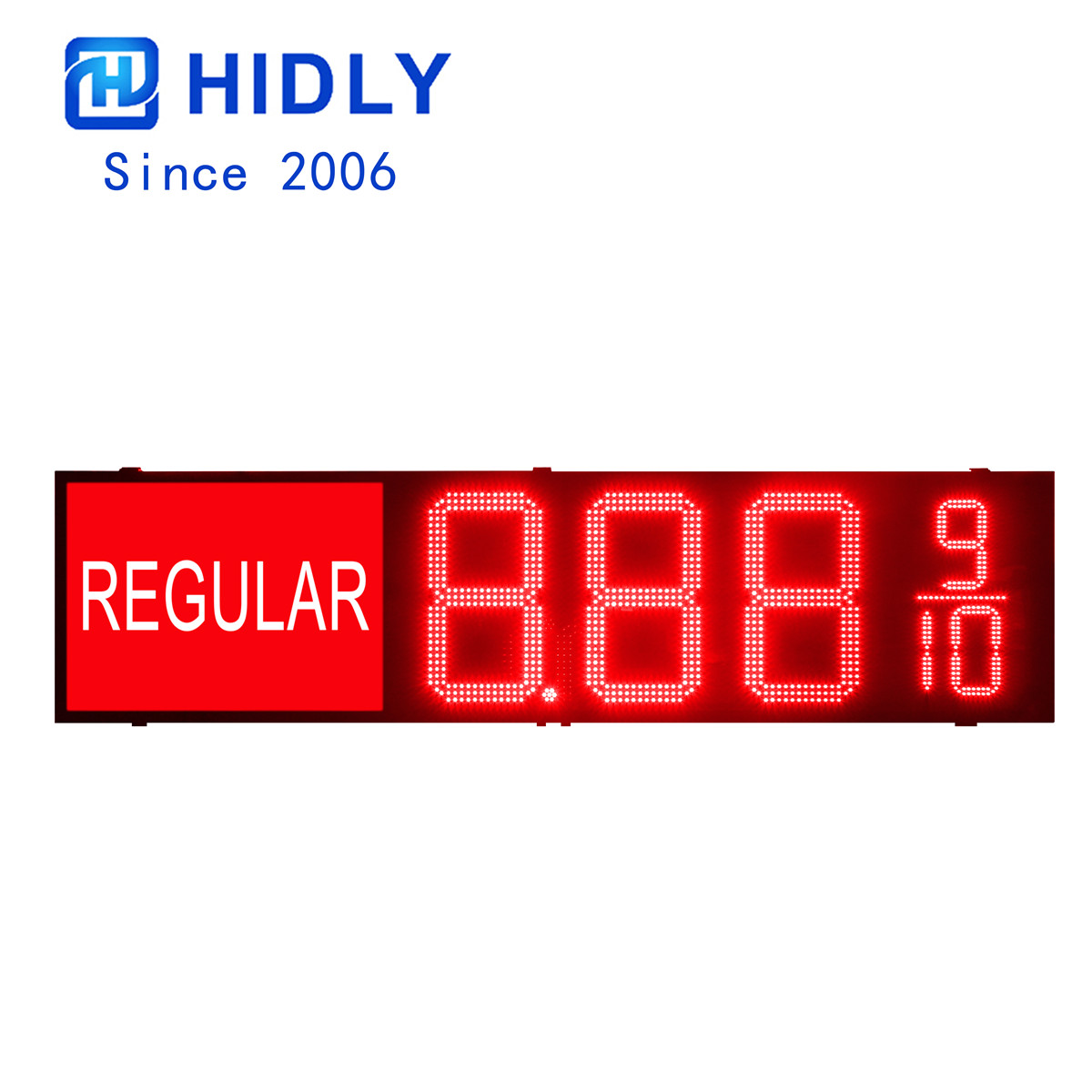Double Regular LED Gas Price Signs:GAS20Z8889R-REGULAR