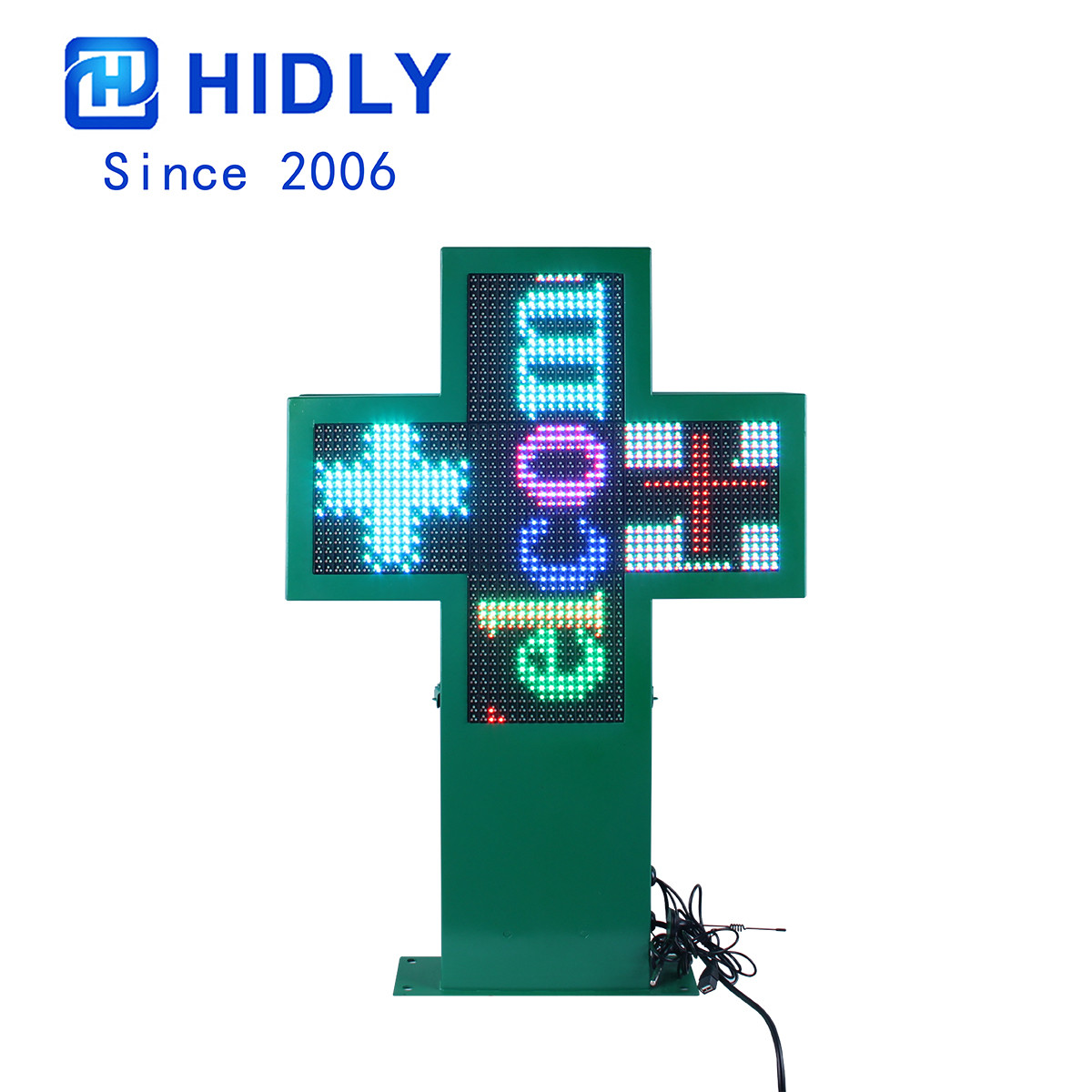 Led Pharmacy Cross Display:P1048RGB title=