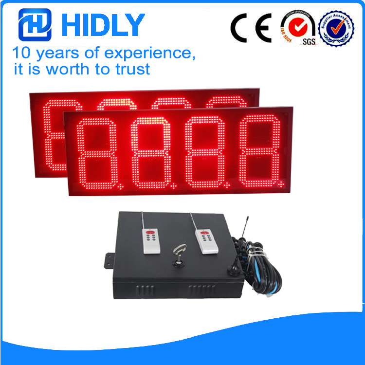 12 Inch Red LED Digital Screen