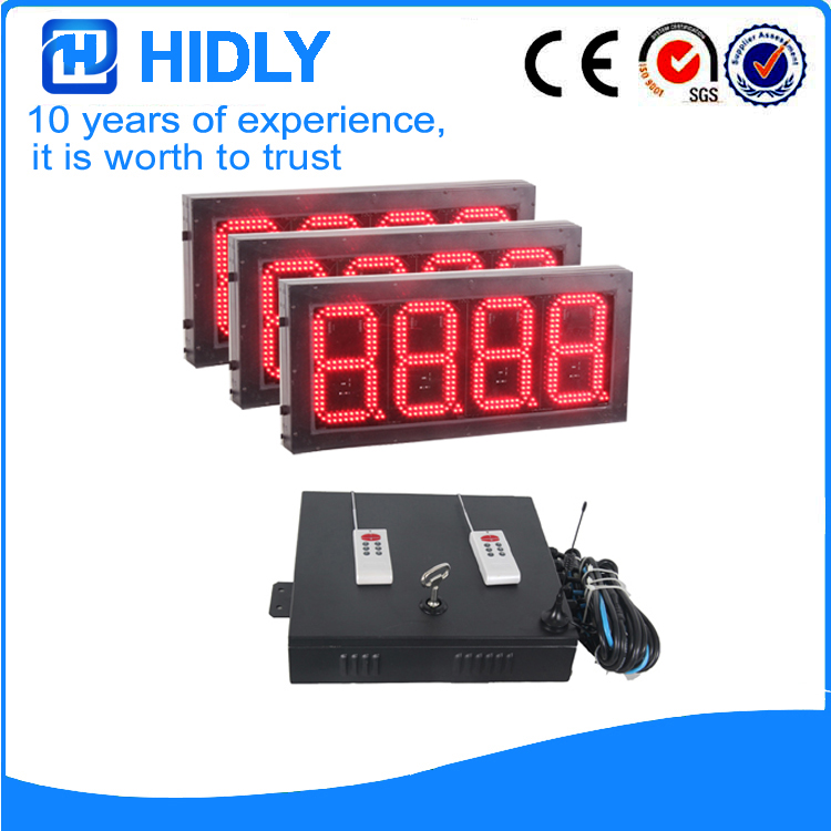 8 Inch Red LED Price Screen For Station
